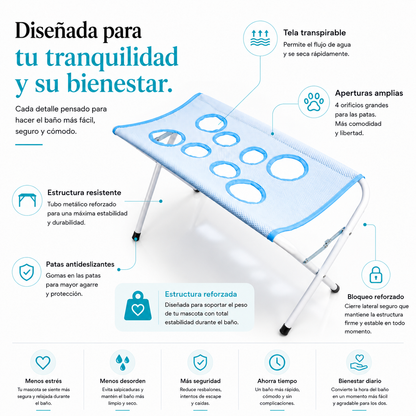 Hamaca de baño para mascota