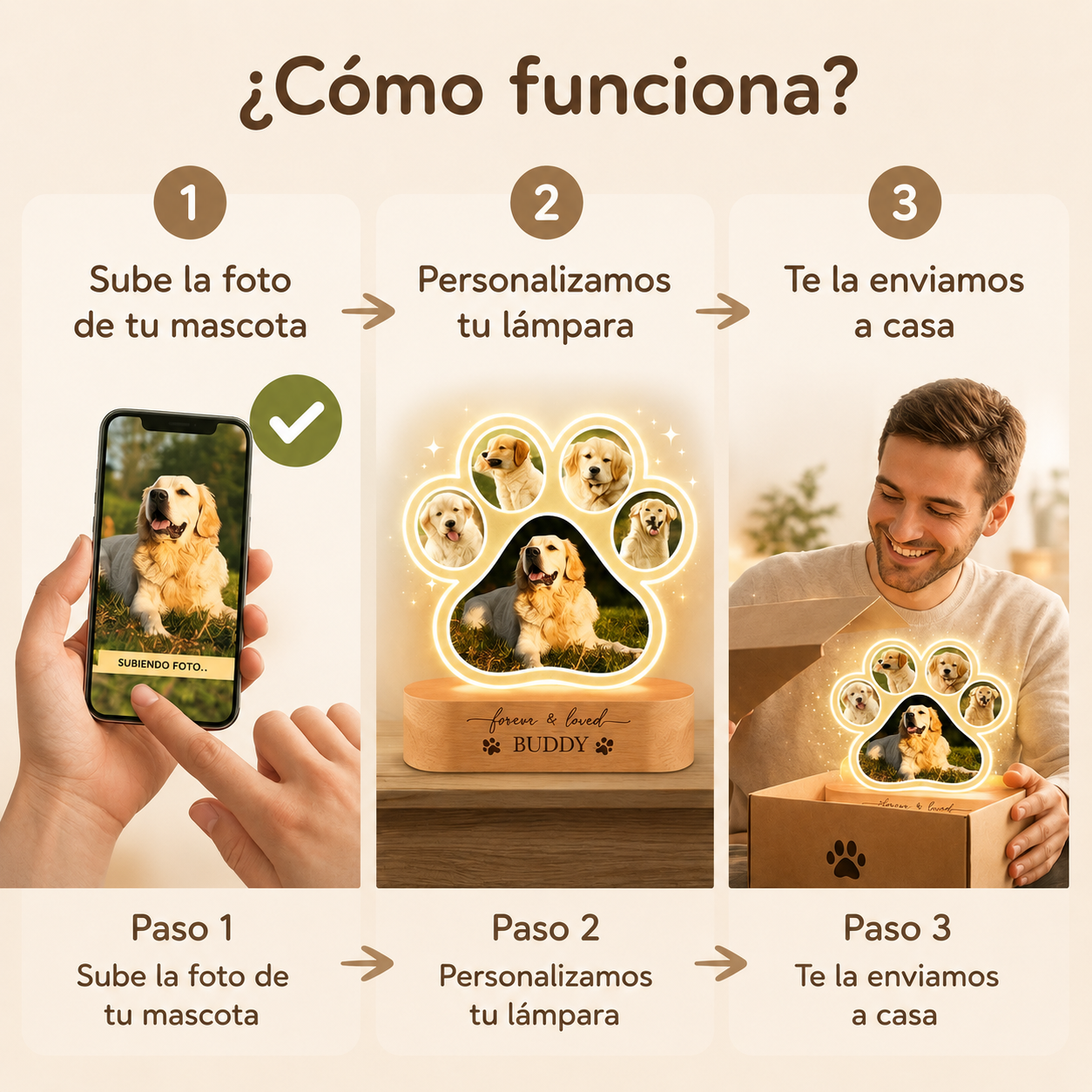 Lámpara Personalizada Mascota