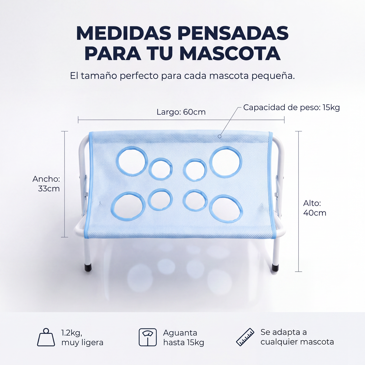 Hamaca de baño para mascota